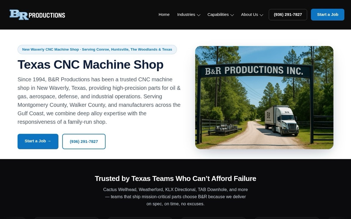 B&R Productions website