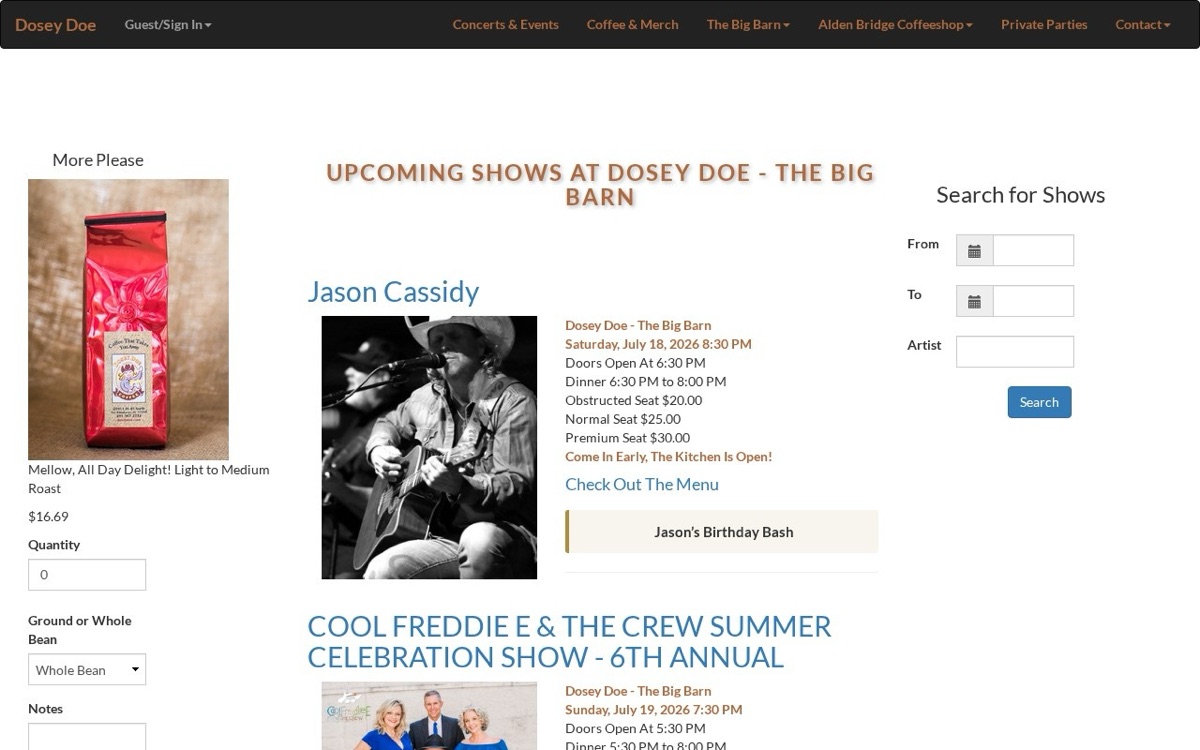 Dosey Doe website