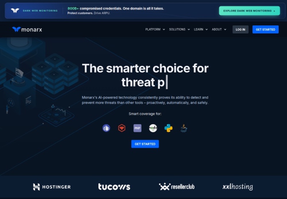 Monarx website