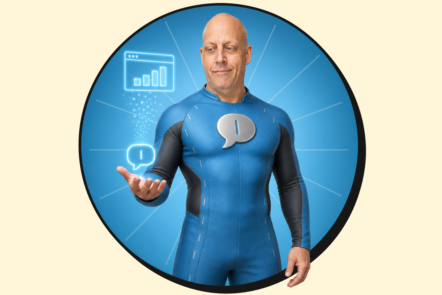 Aaron as Prompt Man