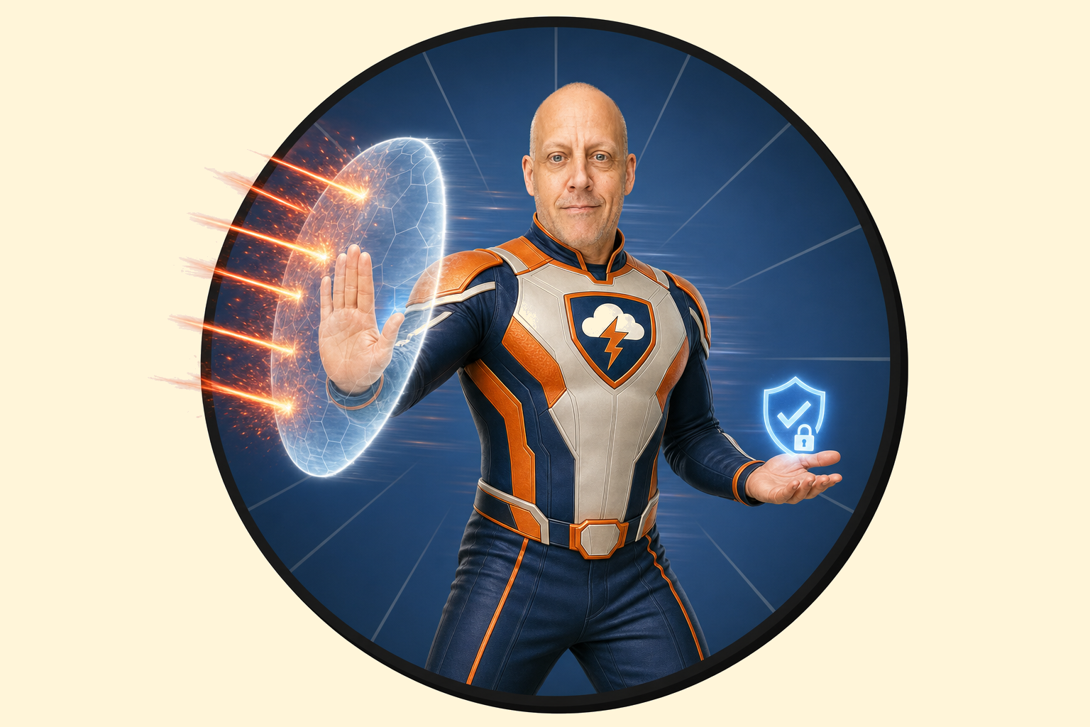 Aaron as CF Man