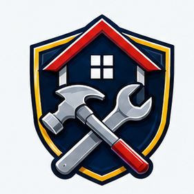 Remodeling superhero crest logo concept