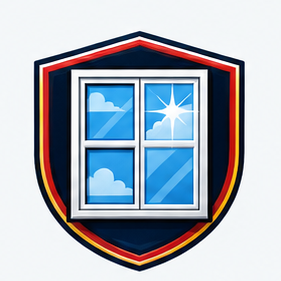 Windows superhero crest logo concept
